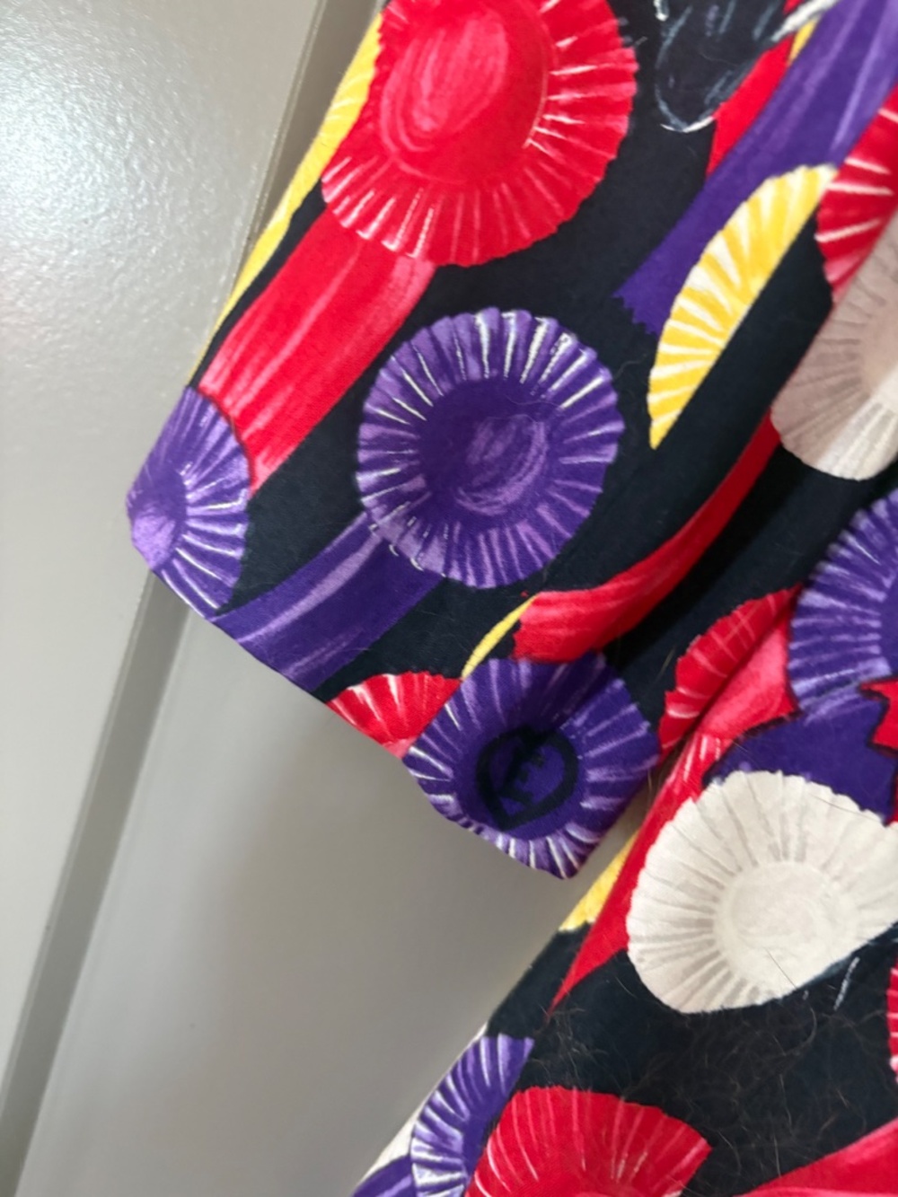 Vintage Escada Equestrian Horse & Prize Ribbon Statement Blazer 42 Like New - Picture 11 of 16